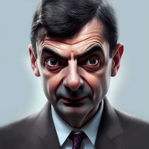 Hyperdetailed Portrait of Mr. Bean