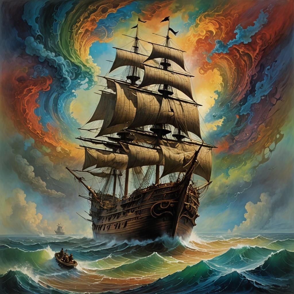 Pirate Ship Navigates a Multidimensional Vortex