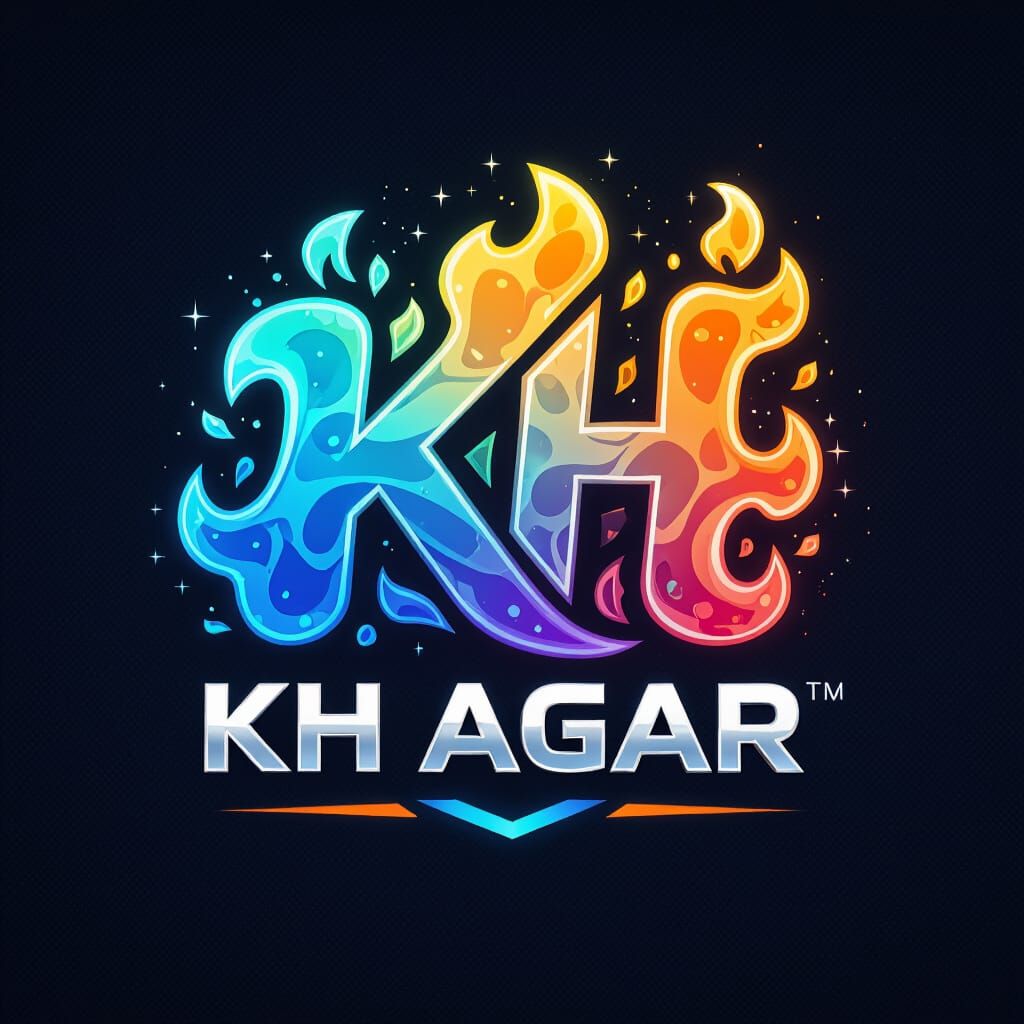 Esports Profile Picture for KH Agar with Fiery Digital Organ...