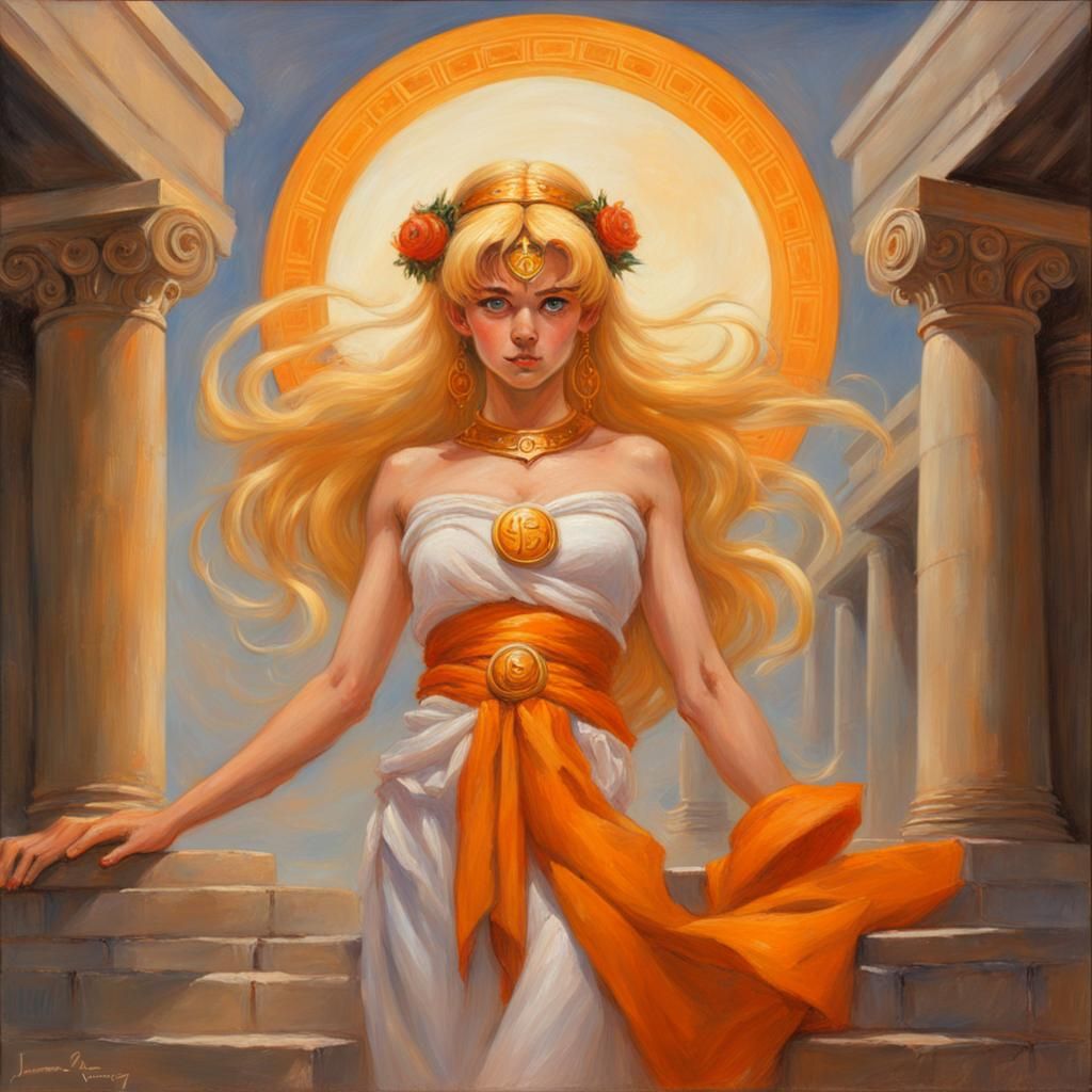Sailor Venus as a Greek Goddess