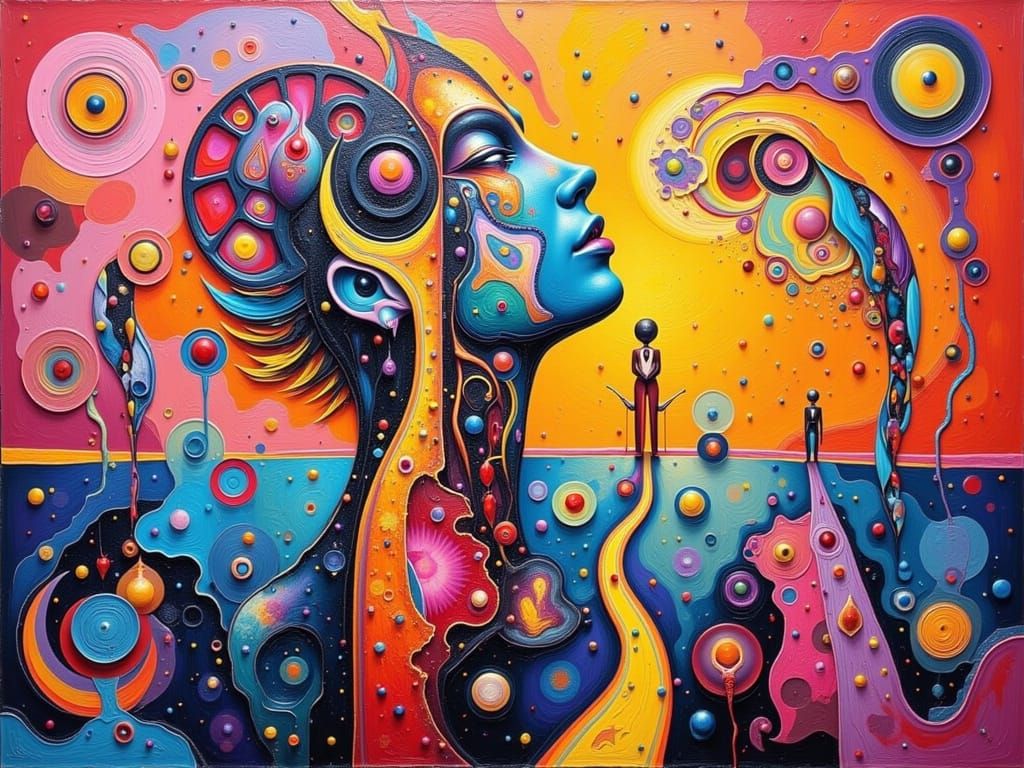 Abstract Tongue-in-Cheek Art in Bertrand Lavier Style