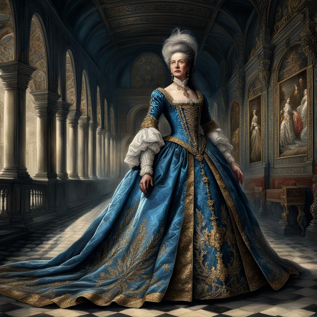Madame de Montespan in 17th Century Dress