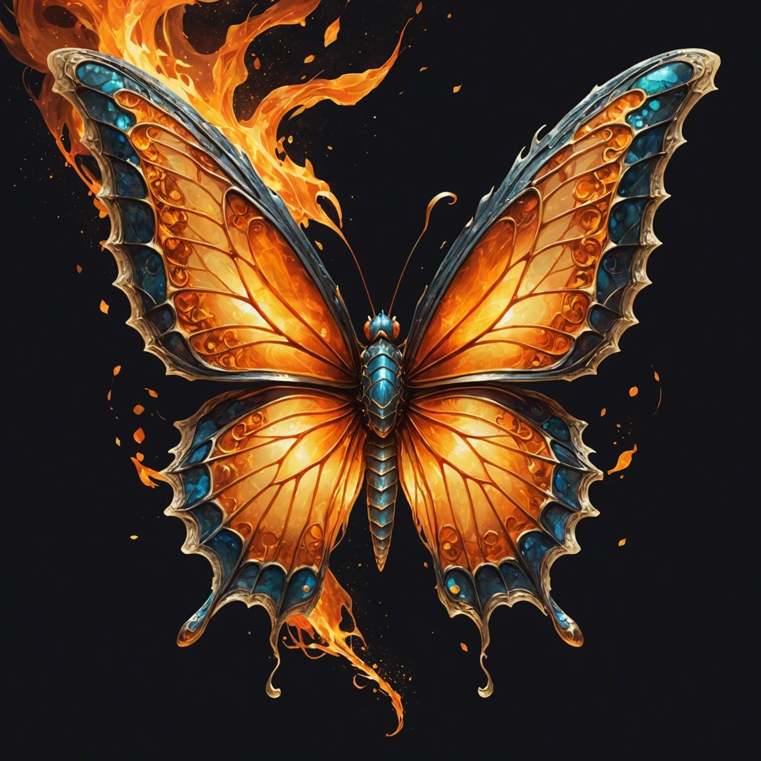Fiery Butterfly