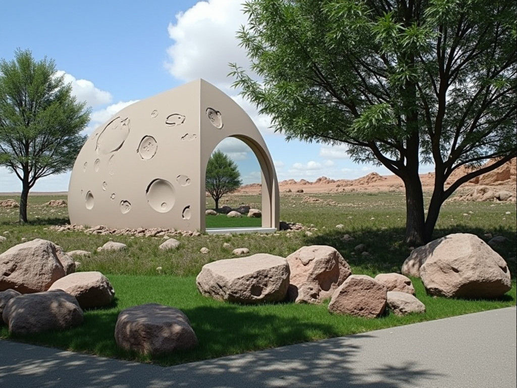 Eerie Symmetry: Moon Craters in Mirrored Window