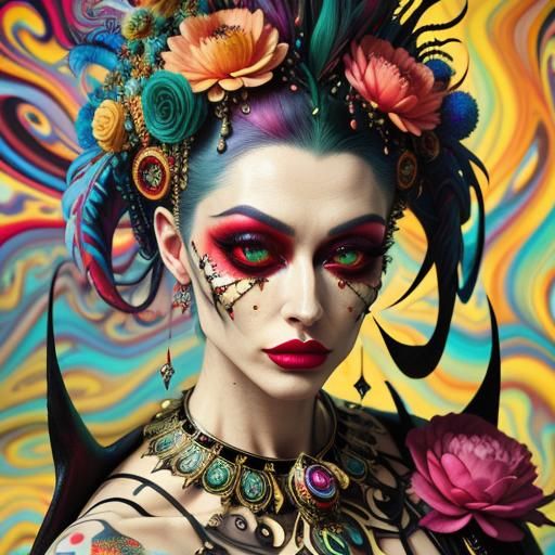 Surreal Glamour: A Photorealistic Masterpiece