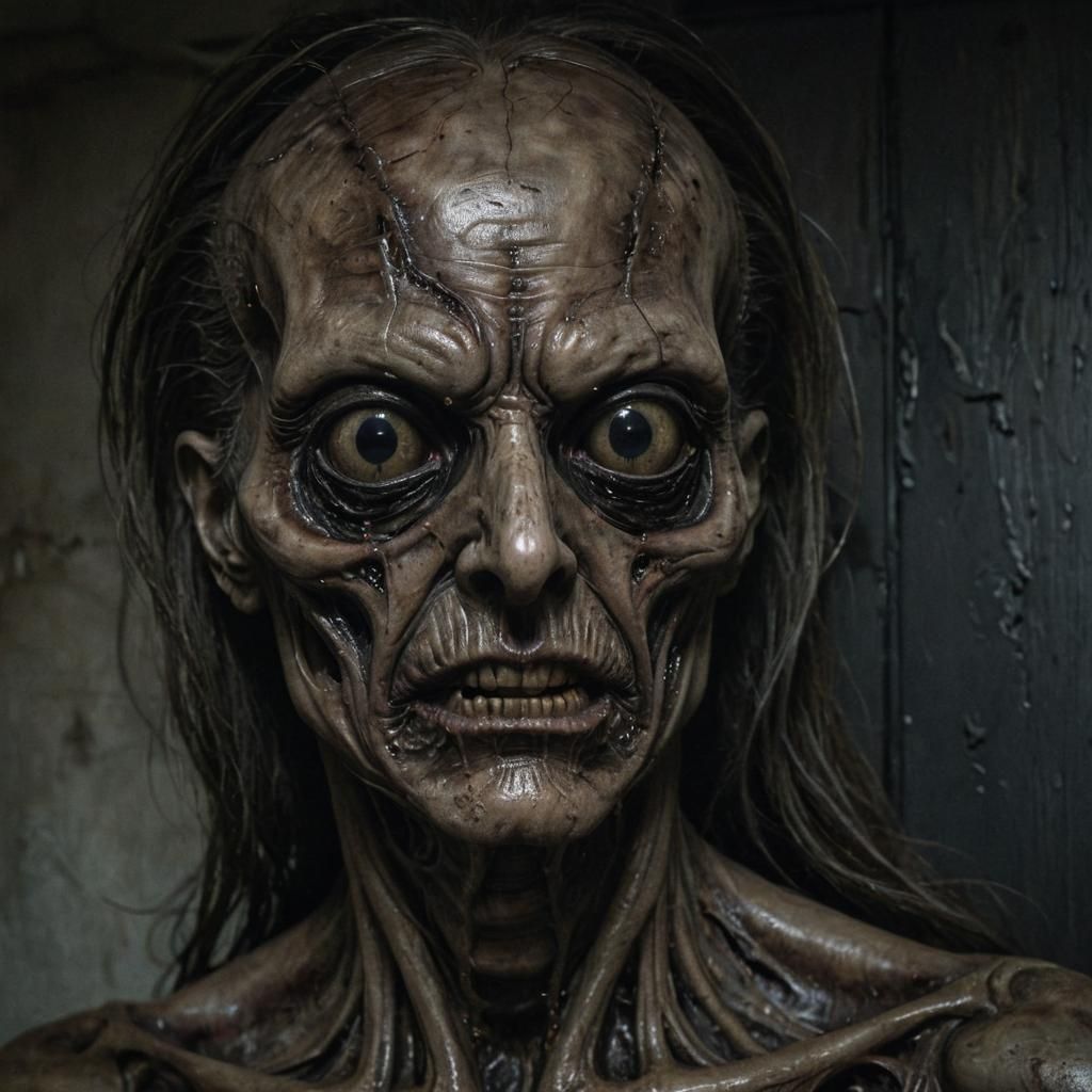 Menacing Boogeyman in Dark Surrealism Style