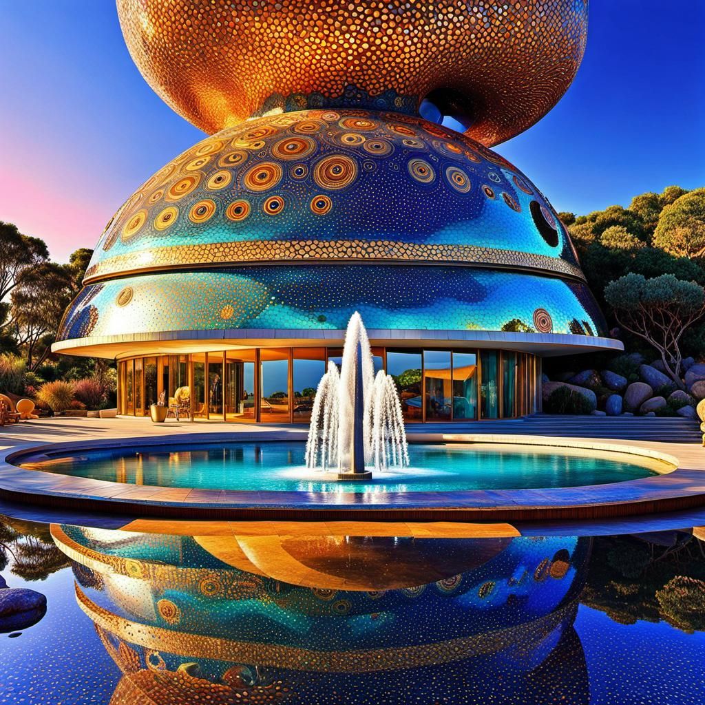 Futuristic Snail House: Psychedelic Aboriginal Architecture