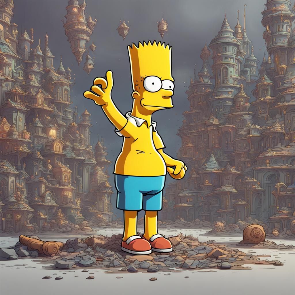 Youthful Self-Portrait in Whimsical Fantasy Style