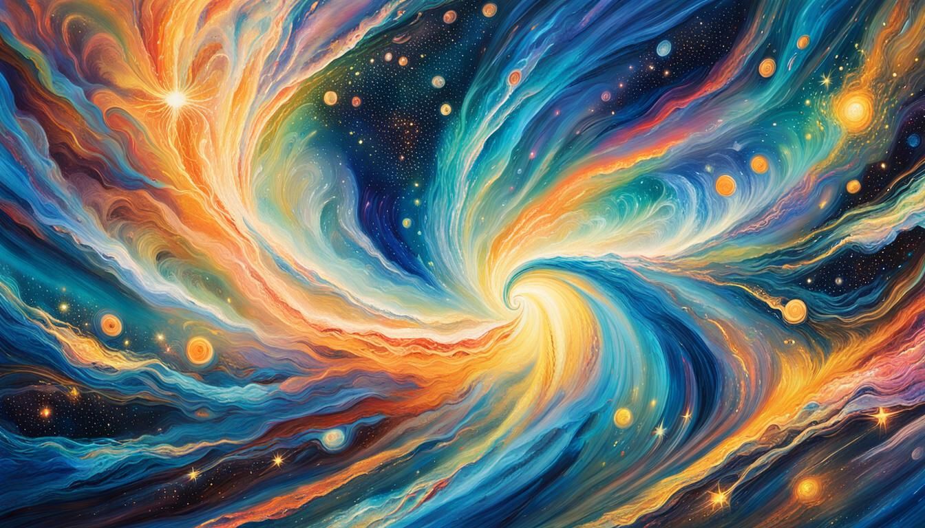 Cosmic Impressionism: Stars Swirling in Interstellar Plasma