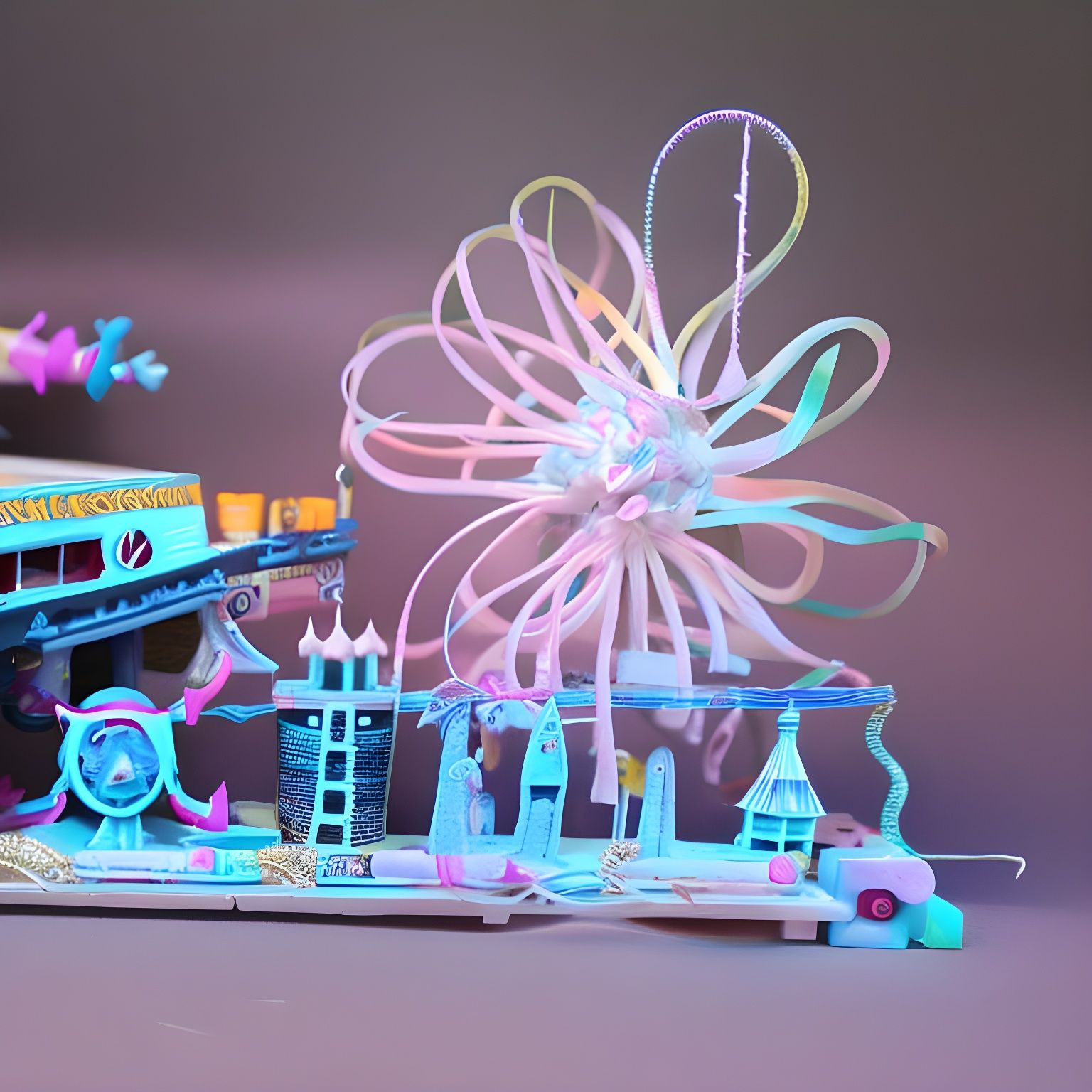 Intricate Abstract Design Generated by AI