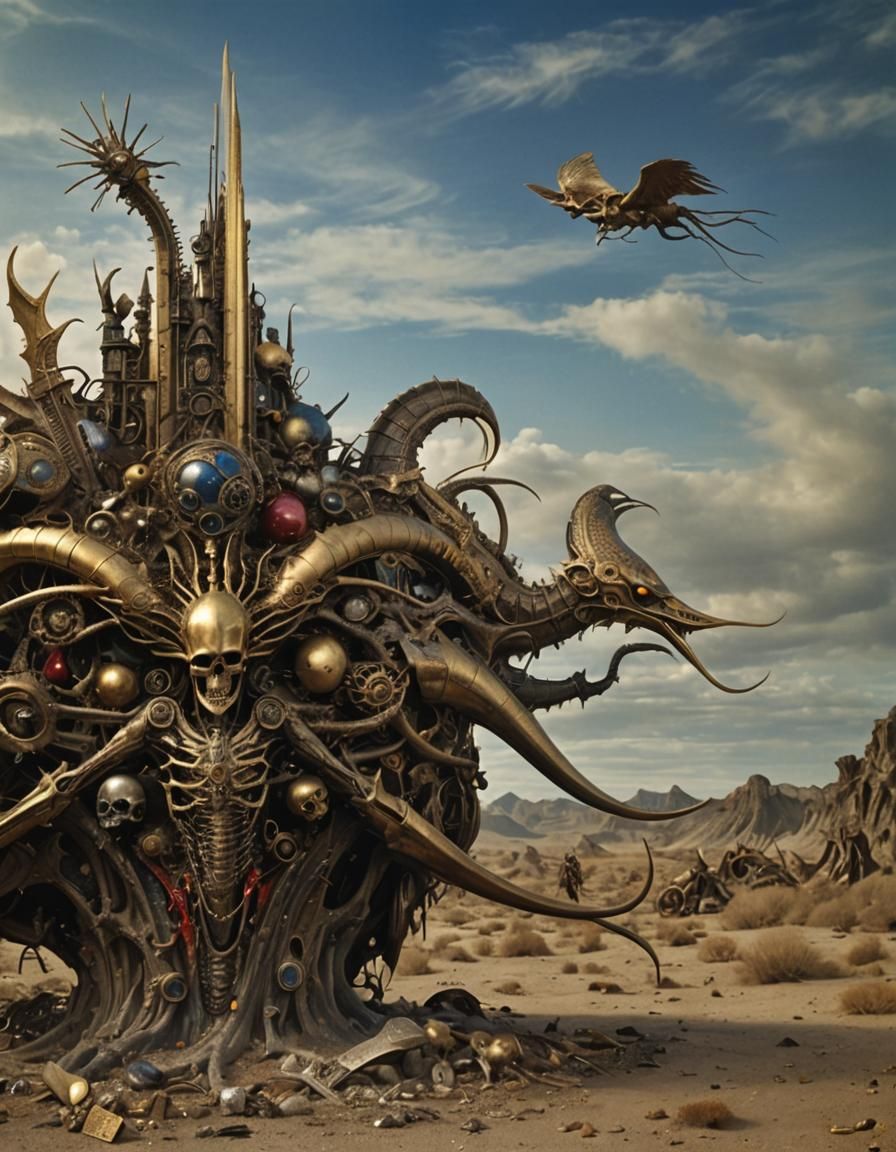 Fallen Angels in Biomechanical Post-Apocalyptic Wonderland