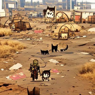 Post-Apocalyptic Wasteland Landscape