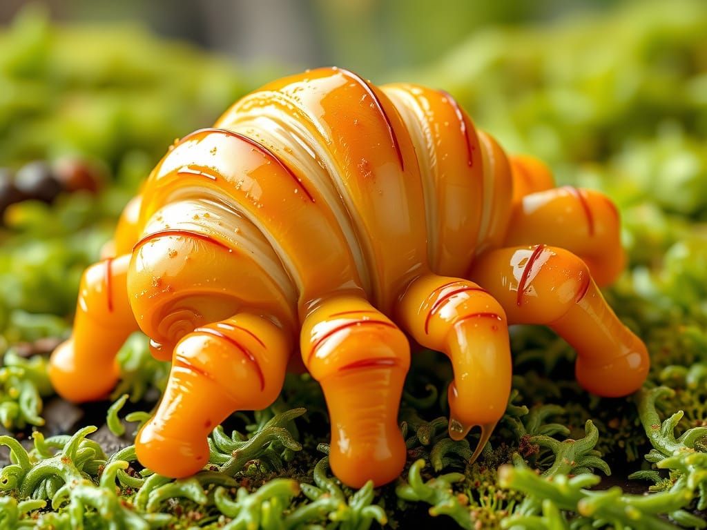 Tardigrade Croissant: Whimsical Eight-Legged Pastry