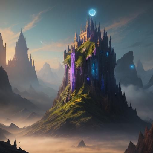 Magic Orb in Detailed Matte Painting Style