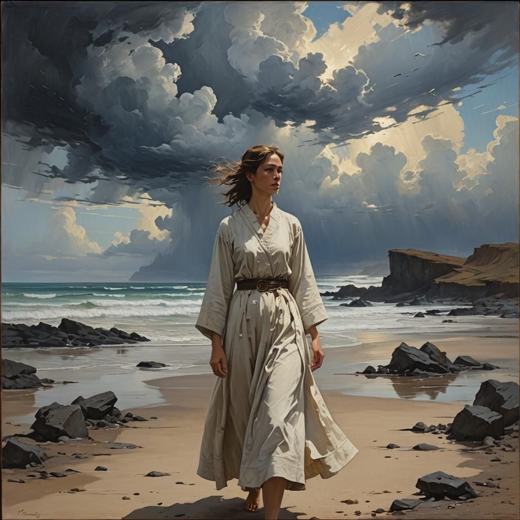 Hope Returns: A James Gurney-Style Oil Painting