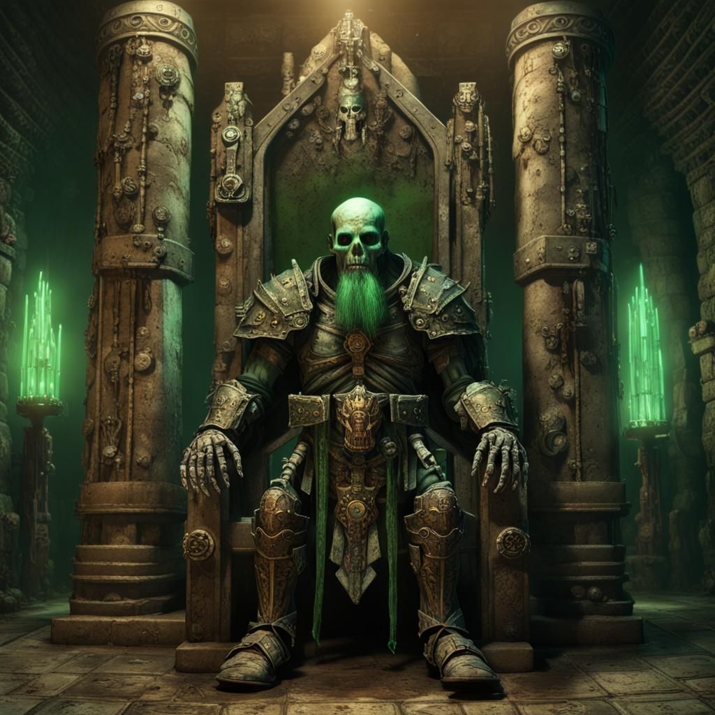Undead Dwarf in Dwarven Fortress Throne Room