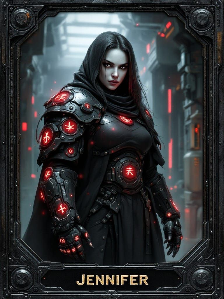 Cyber-Dwarf Enforcer Unveiled in Dark Corporate Lab