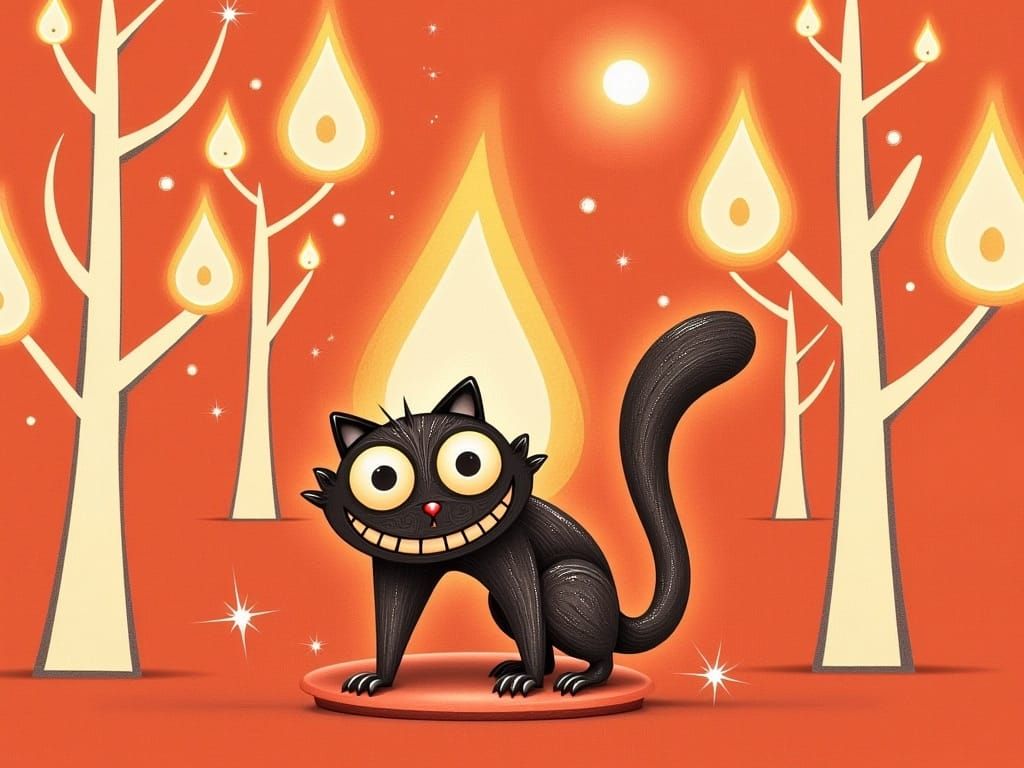 Cheshire Cat Ninja in Rainforest Arena