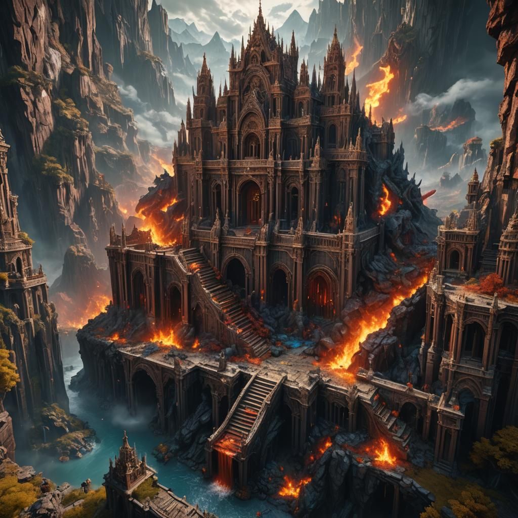 Heaven and Hell: Detailed Matte Painting