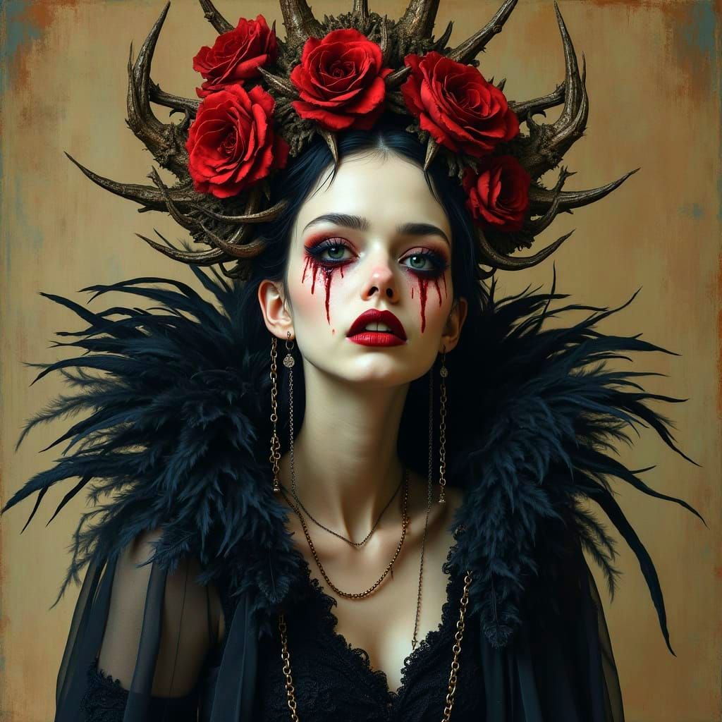 Gothic Baroque Beauty in Victorian Chamber
