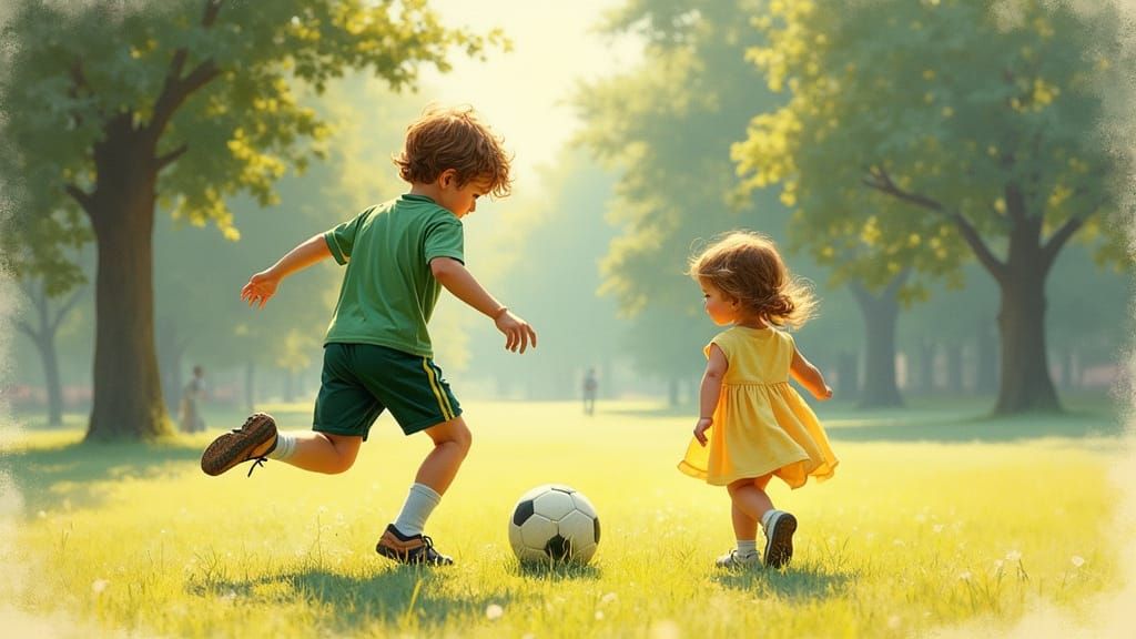 Heartbreak on the Playground: A Rockwell-esque Scene