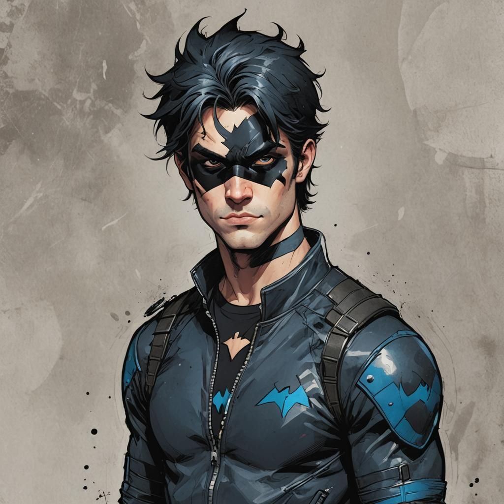 Punk Rock Nightwing Unmasked: A Modern Take