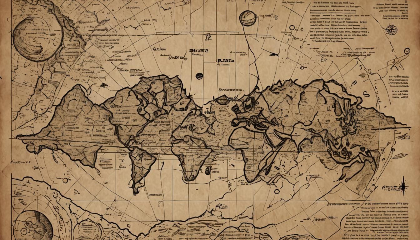 Retrofuturistic Comic Book Art of Martian Landscape