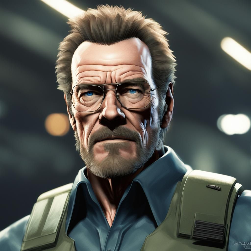 Bryan Cranston as Roy Campbell: Photo-Realistic Portrait