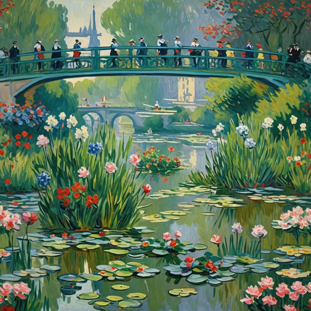 Paris Olympics as Impressionist Painting