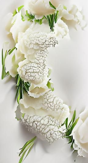 White Snapdragon and Carnation Wedding Bouquet