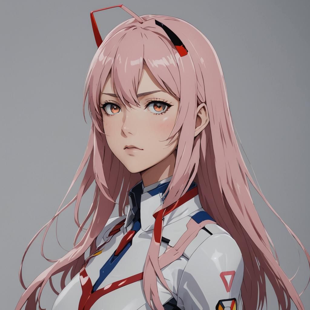 Zero Two Portrait From Darling in the Franxx