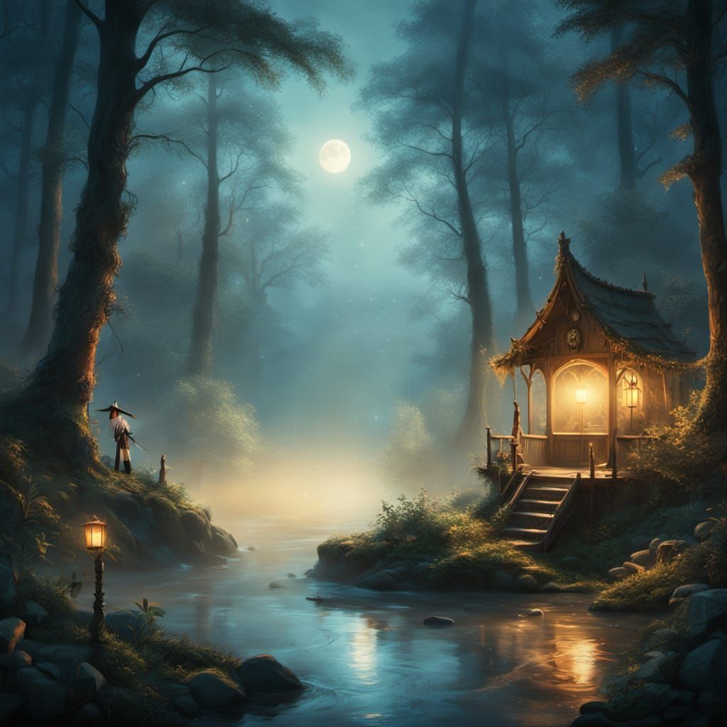 Ethereal Fantasy Portrait in Soft, Warm Colors