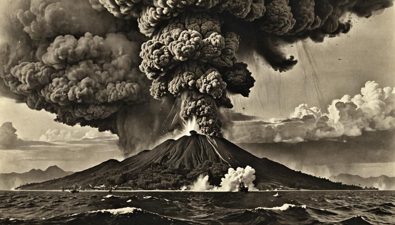 Krakatoa Eruption: Pyroclastic Flows and Tsunami
