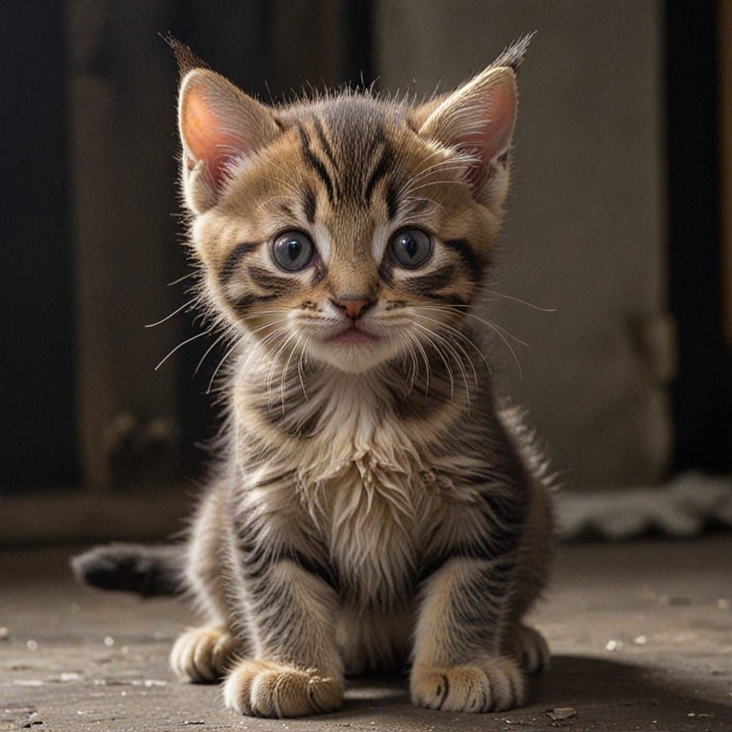 Kitten of Doom: AI Generated Image