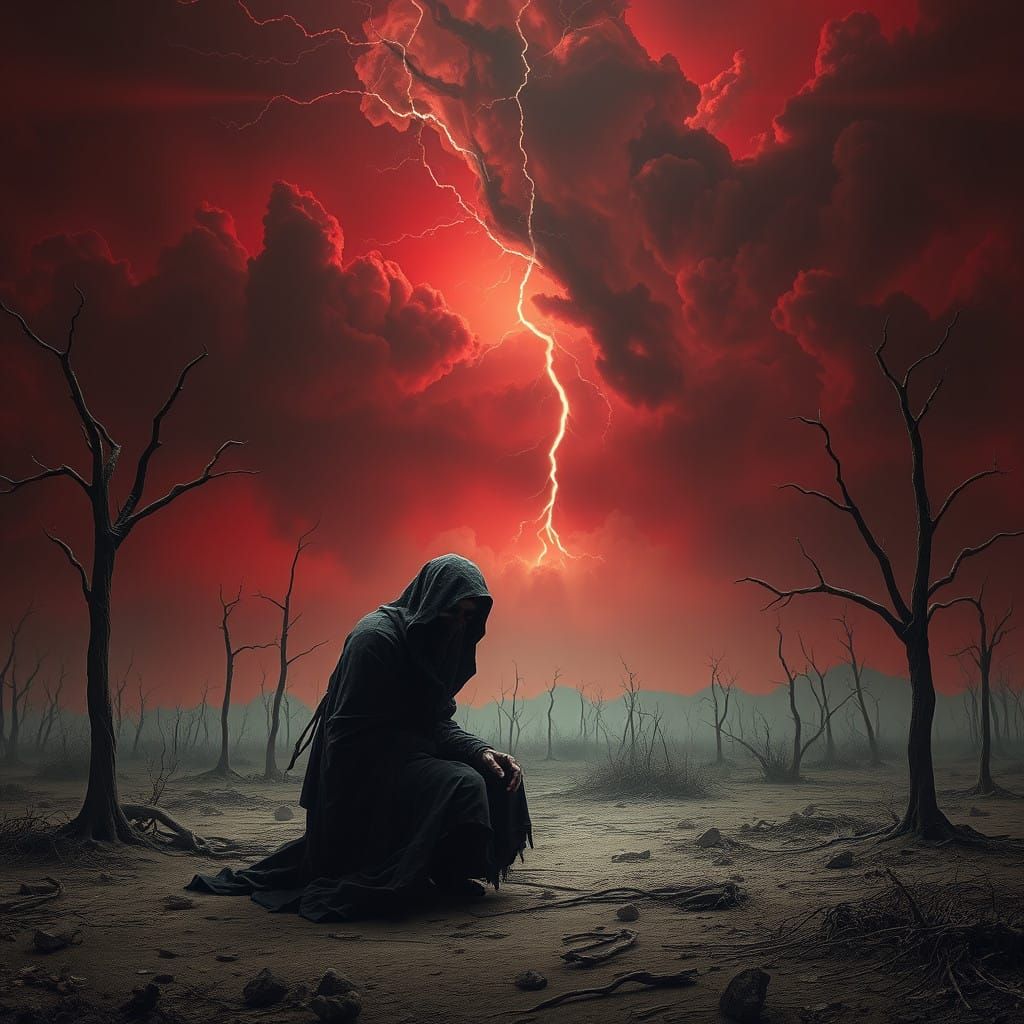 Soul Crushed Beneath a Crimson Sky