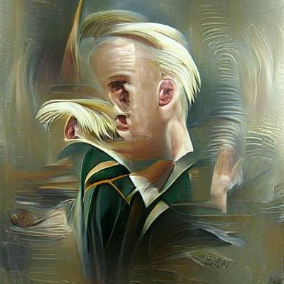 Draco Malfoy Portrait in Oil Painting Style