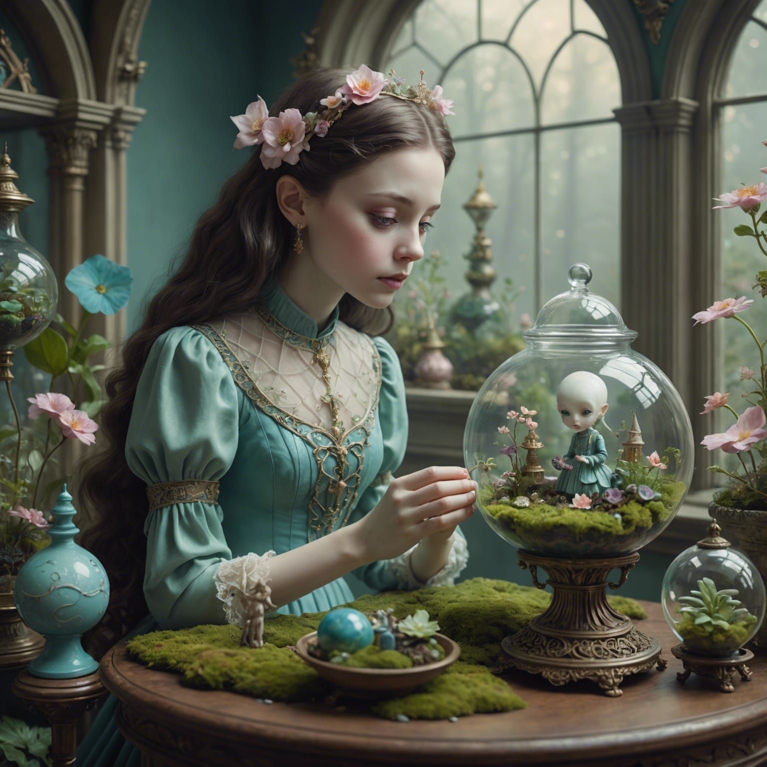 Ethereal Alien and Magical Terrarium Worlds