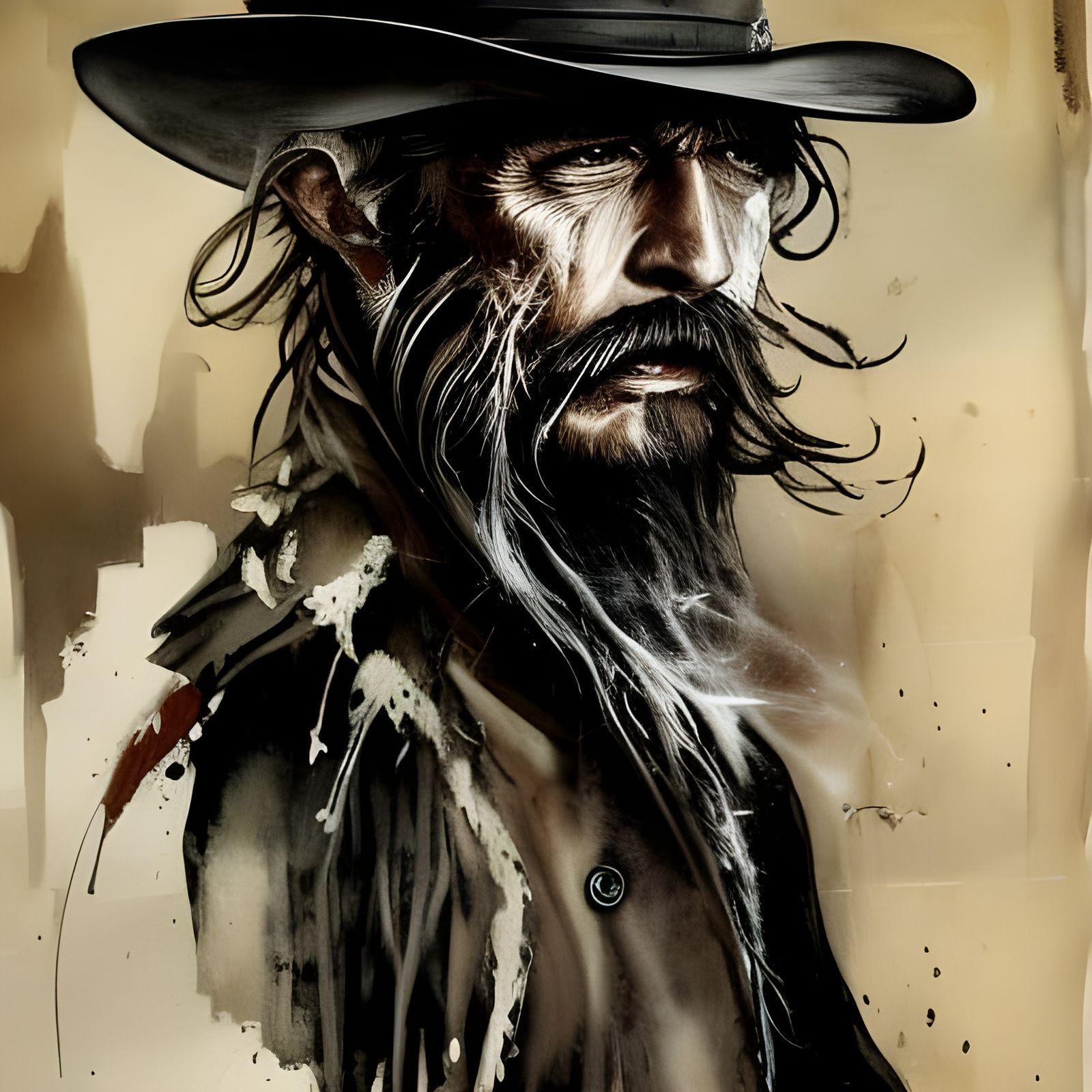 Old West gunslinger..