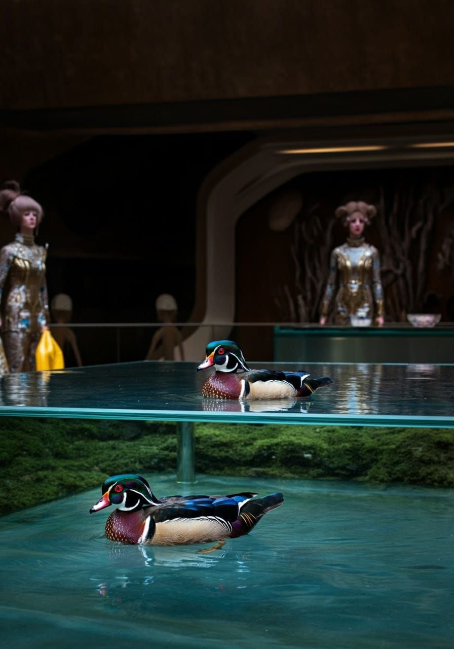 Space Wood Ducks with Lepus Californicus Ears