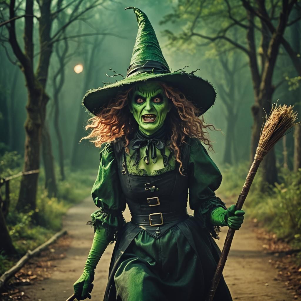 Wicked Witch Drag Queen Rides Over Oz: Cinematic