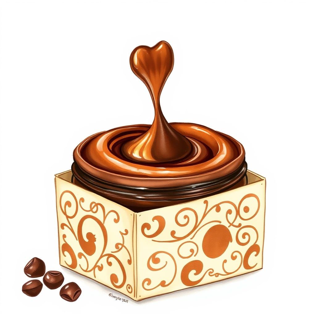 Ghibli-Inspired Chocolate Box with Whimsical Patterns