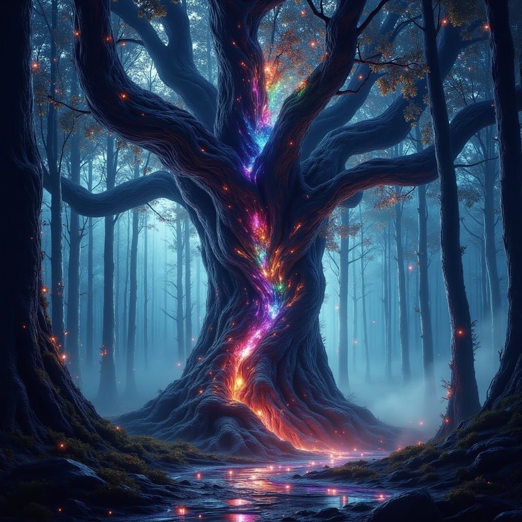 Majestic Ancient Tree in Eldritch Forest