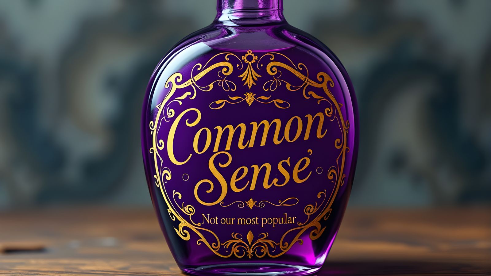 A Mysterious Potion Bottle with a Humorous Label