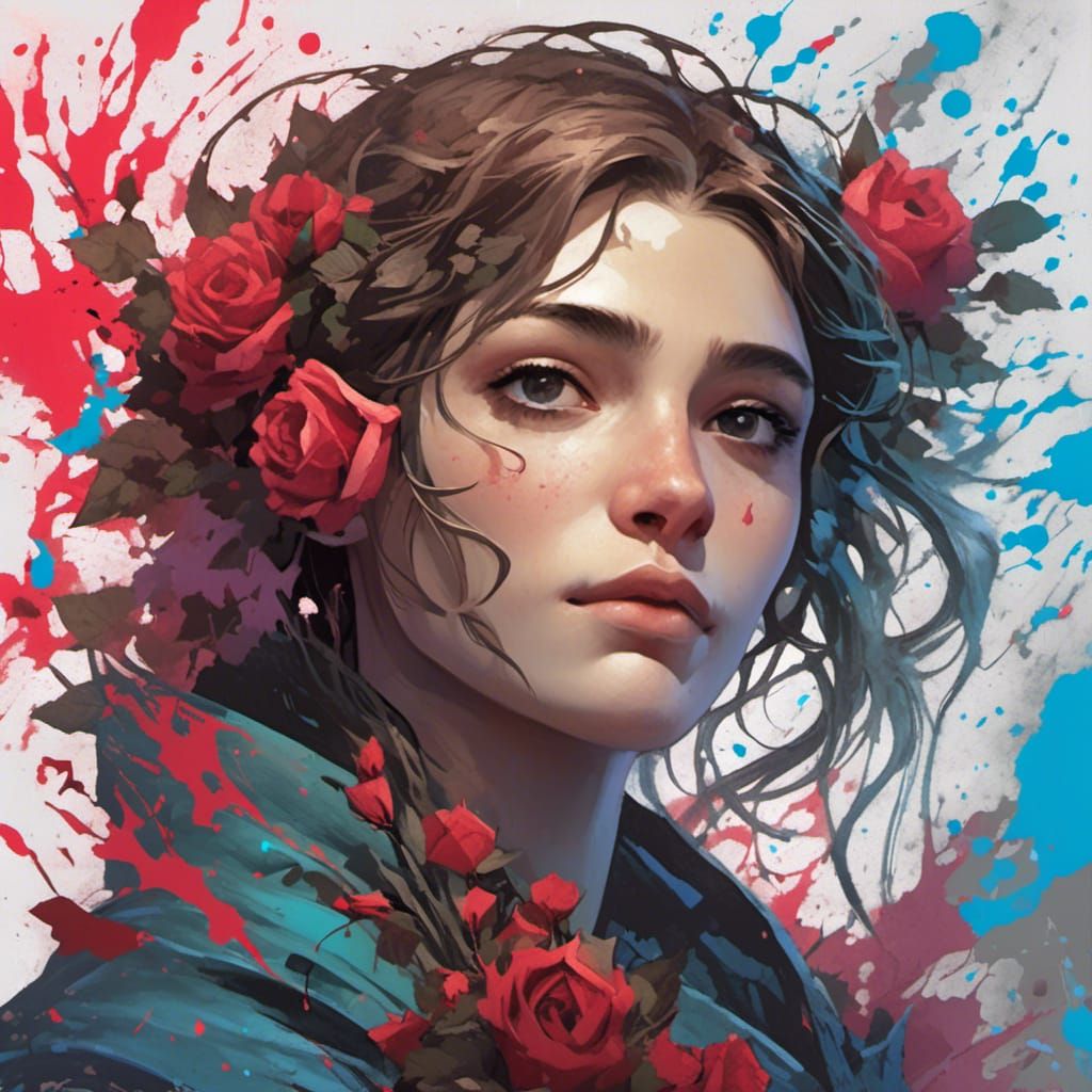 Rhysand Portrait in Artgerm and Mucha Style