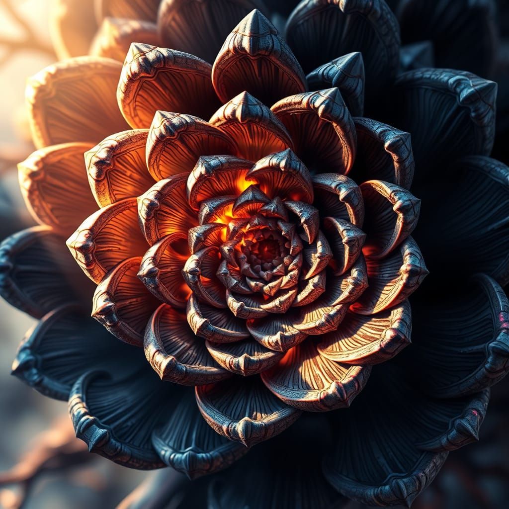 fractal in nature - pine cone