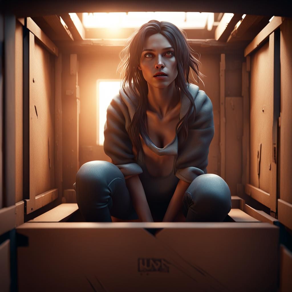 Woman Trapped: 3D Game Cinematic Graphics