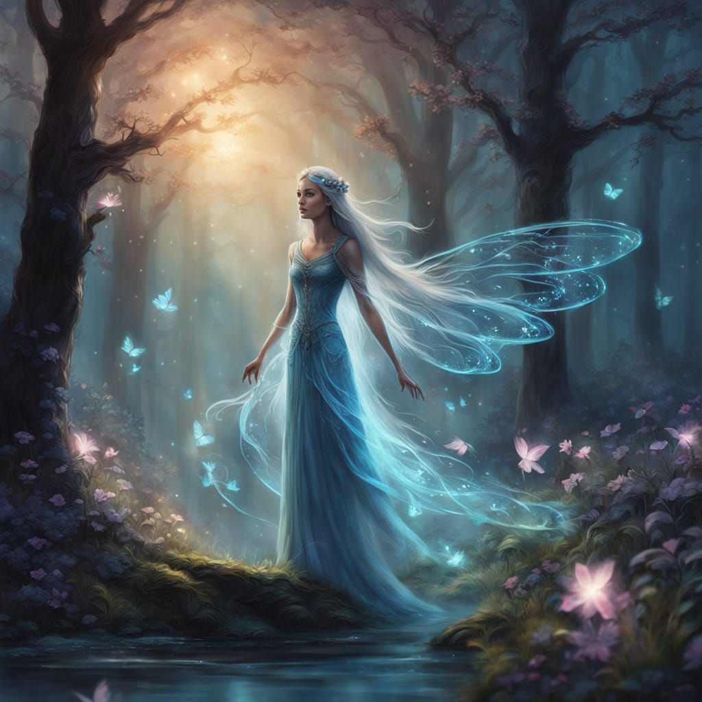 Enchanted Forest Fairy in Whimsical Fantasy Style