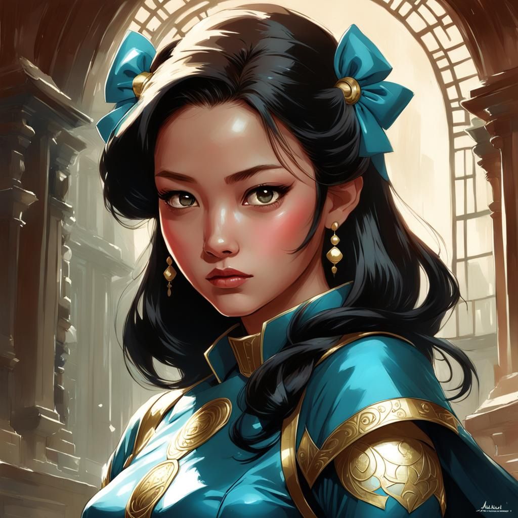 Princess Nahomi: Fantastic Digital Art Portrait