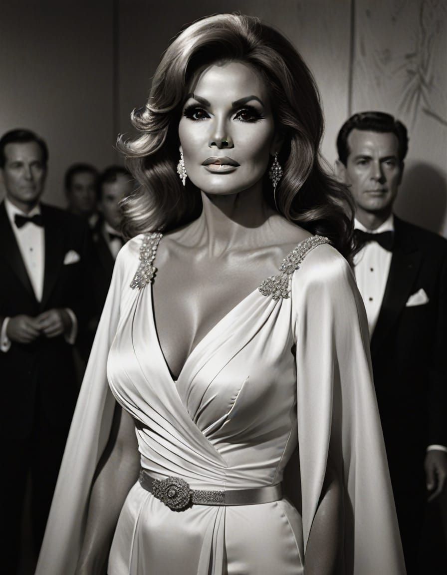 Classic Hollywood Glamour in Black and White