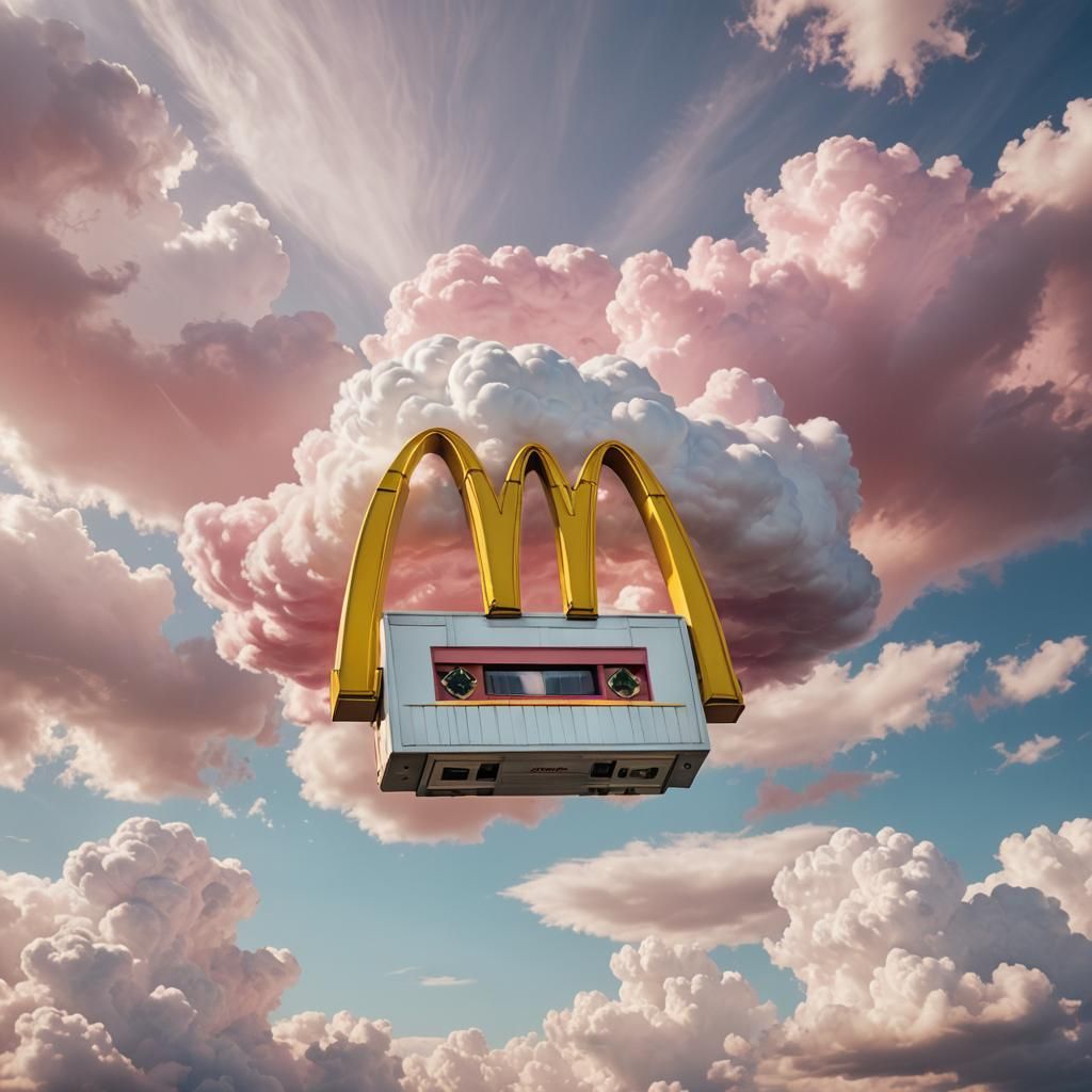Surreal McDonald's Logo Eclipses Cassette Tape